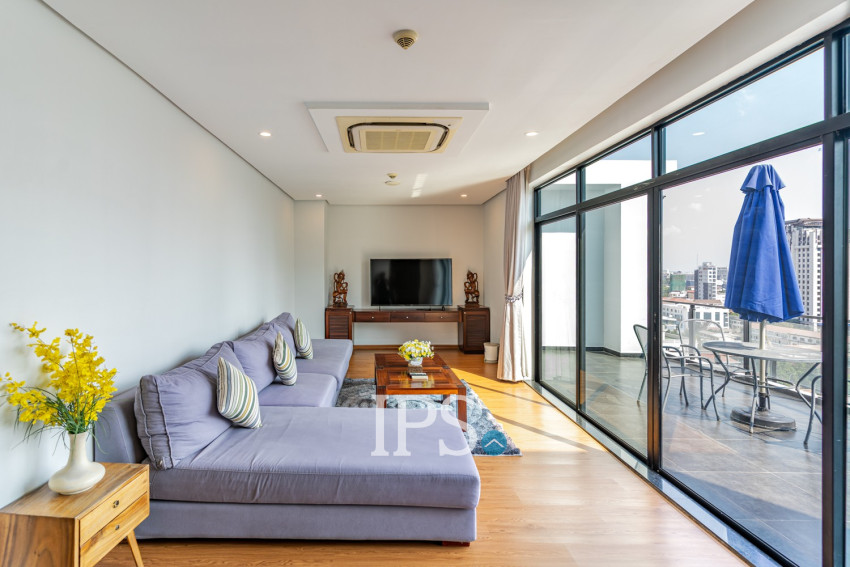 Duplex 4 Bedroom Serviced Penthouse For Rent - BKK1, Phnom Penh