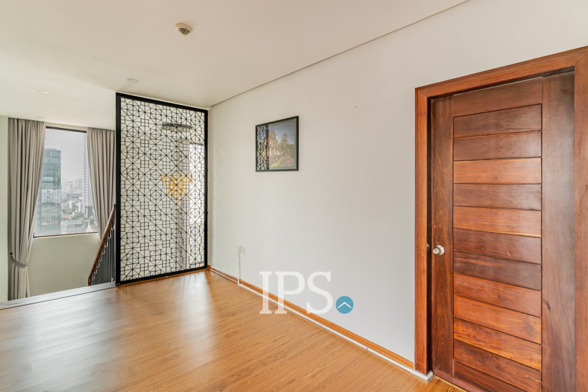Duplex 4 Bedroom Serviced Penthouse For Rent - BKK1, Phnom Penh