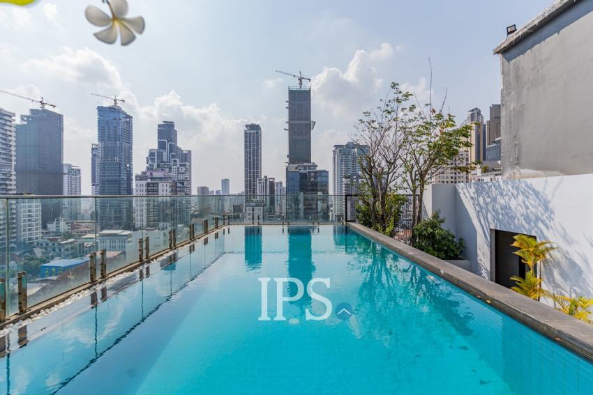 Duplex 4 Bedroom Serviced Penthouse For Rent - BKK1, Phnom Penh