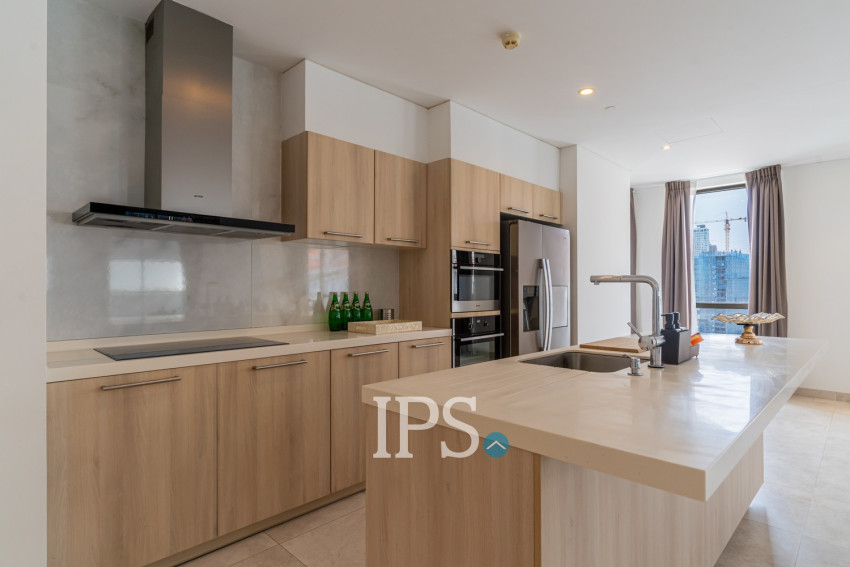 12th Floor 3 Bedroom Apartment For Sale - Embassy Residences, Tonle Bassac,  Phnom Penh