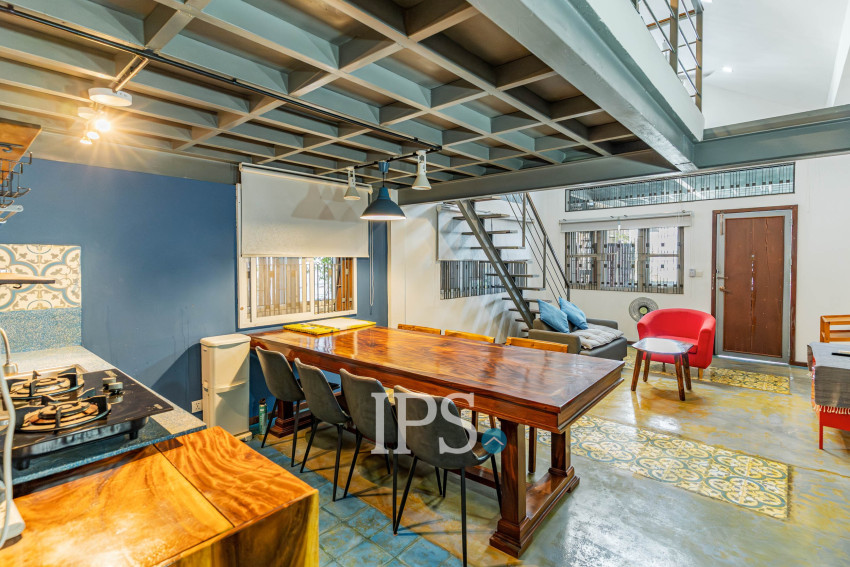 Loft 1 Bedroom Serviced Apartment For Rent - BKK3, Phnom Penh