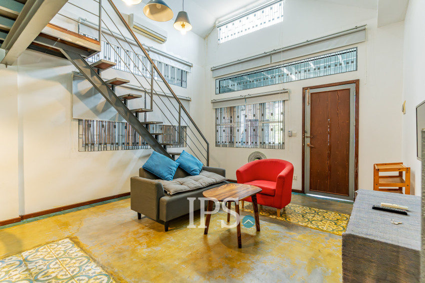 Loft 1 Bedroom Serviced Apartment For Rent - BKK3, Phnom Penh