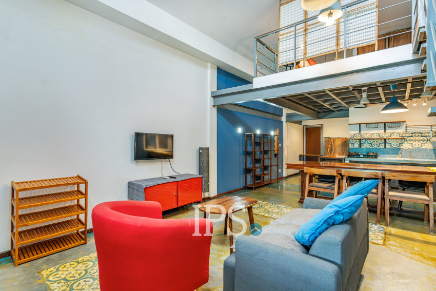 Loft 1 Bedroom Serviced Apartment For Rent - BKK3, Phnom Penh