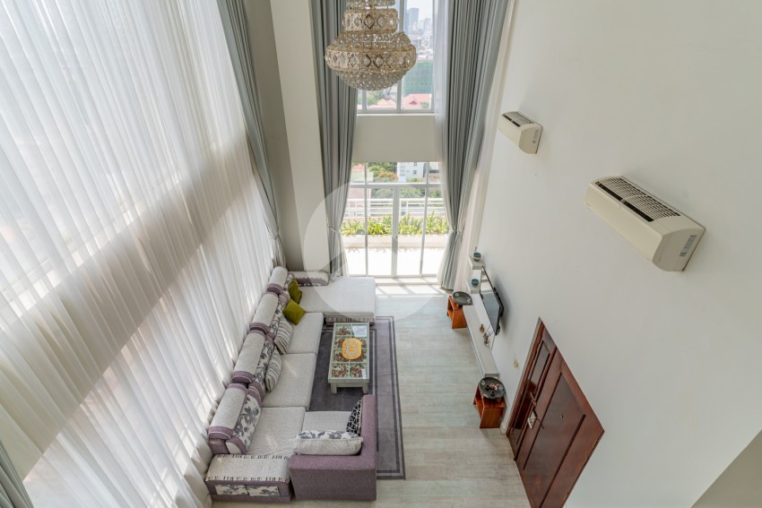 3 Bedroom Duplex Penthouse For Rent - Tonle Bassac, Phnom Penh