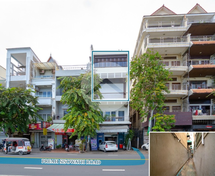 3 Bedroom Renovated Duplex Apartment For Rent - Daun Penh, Phnom Penh