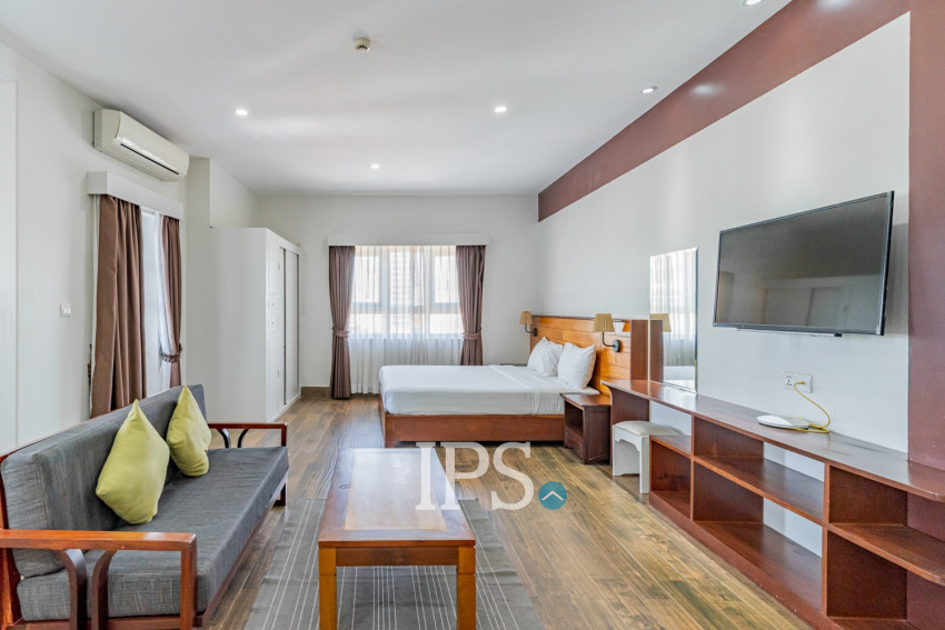 45 Sqm Studio Service Apartment For Rent  -Boeung Kak 2, Phnom Penh