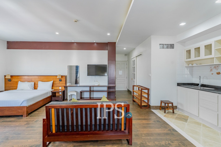 45 Sqm Studio Service Apartment For Rent  -Boeung Kak 2, Phnom Penh