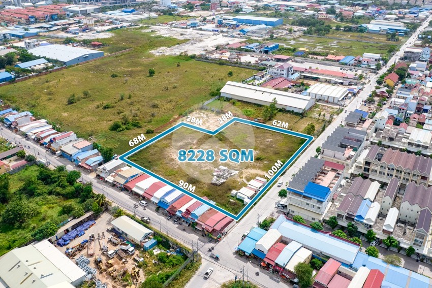 8228 Sqm Commercial Land For Sale - Phnom Penh Thmey, Sen Sok, Phnom Penh