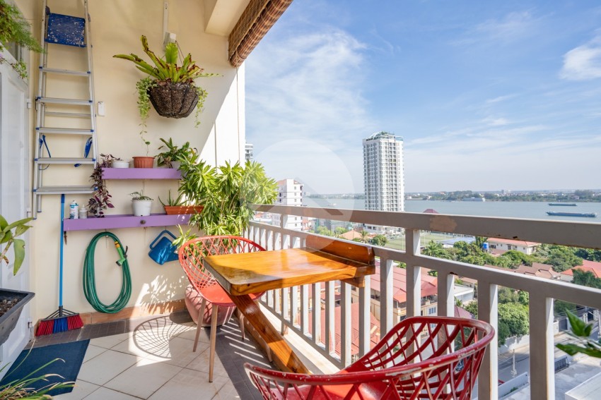 9th Floor 2 Bedroom Condo For Sale - Mekong View Tower 1, Chroy Changvar, Phnom Penh