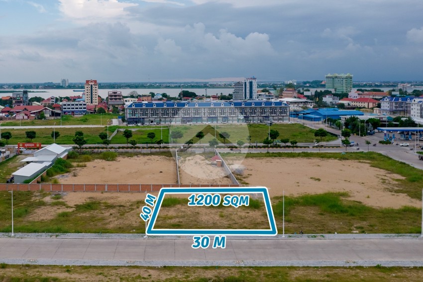 1,200 Sqm Land For Sale in Chroy Changvar- Phnom Penh