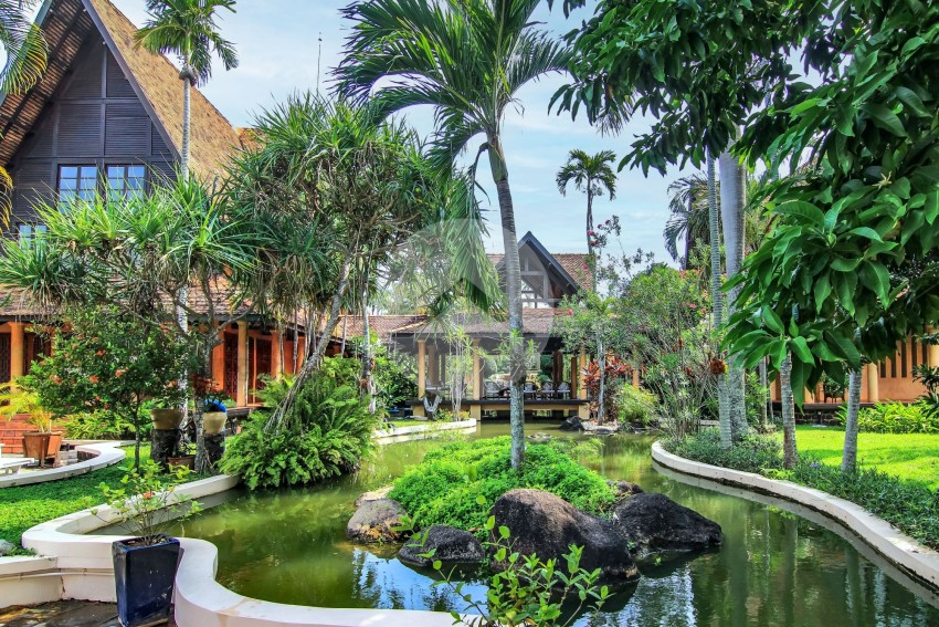 6 Bedroom French Style Villa For Rent Along Mekong River - Prek Eng, Phnom Penh
