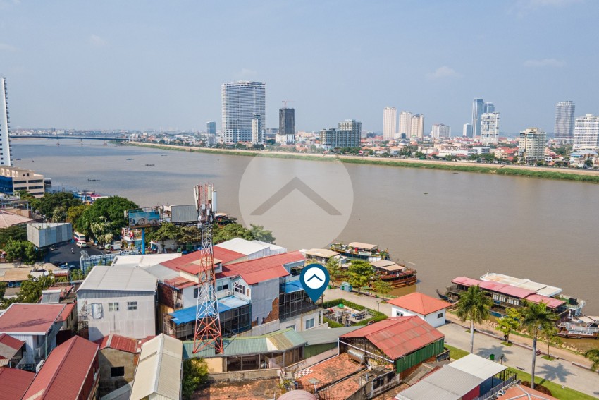 Renovated  2 Bedroom  1 Office Flat For Sale - Riverside, Phnom Penh
