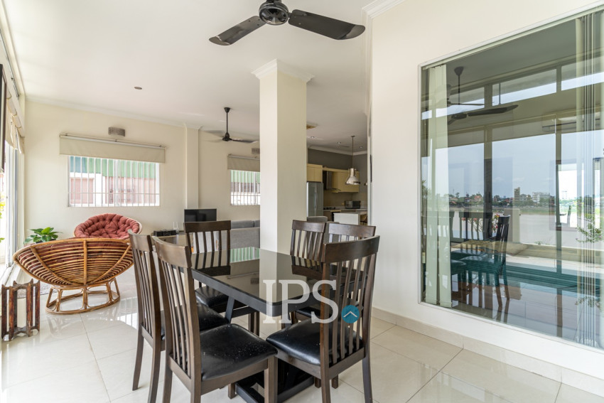 Renovated  2 Bedroom  1 Office Flat For Sale - Riverside, Phnom Penh