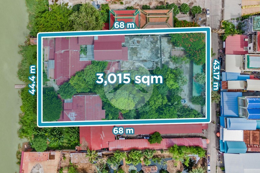 3015 Sqm Riverfront Property For Sale - Chroy Changvar, Phnom Penh