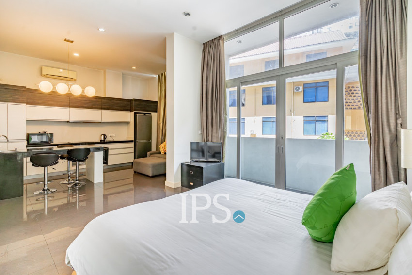 45 Sqm Sudio Serviced Apartment For Rent - Tonle Bassac, Phnom Penh