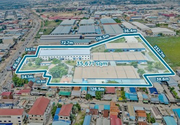 35,671 sq.m. Land with Warehouse  For Sale - Chaom Chau, Phnom Penh thumbnail