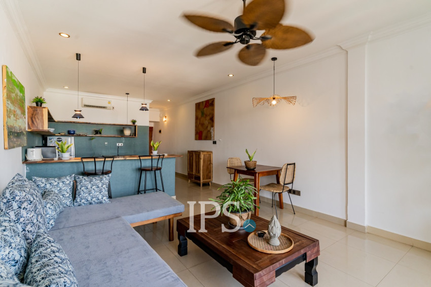 Renovated 1 Bedroom Apartment For Rent - Phsar Chas, Phnom Penh