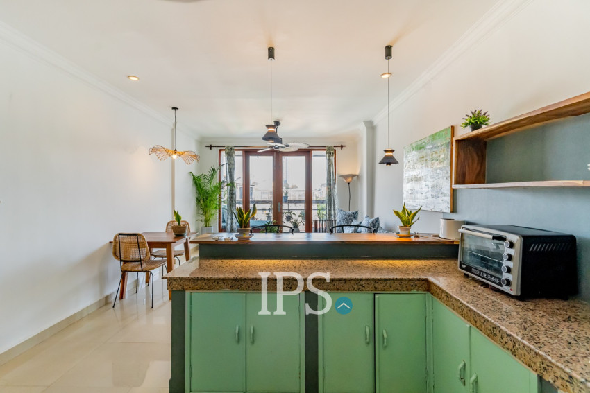 Renovated 1 Bedroom Apartment For Rent - Phsar Chas, Phnom Penh
