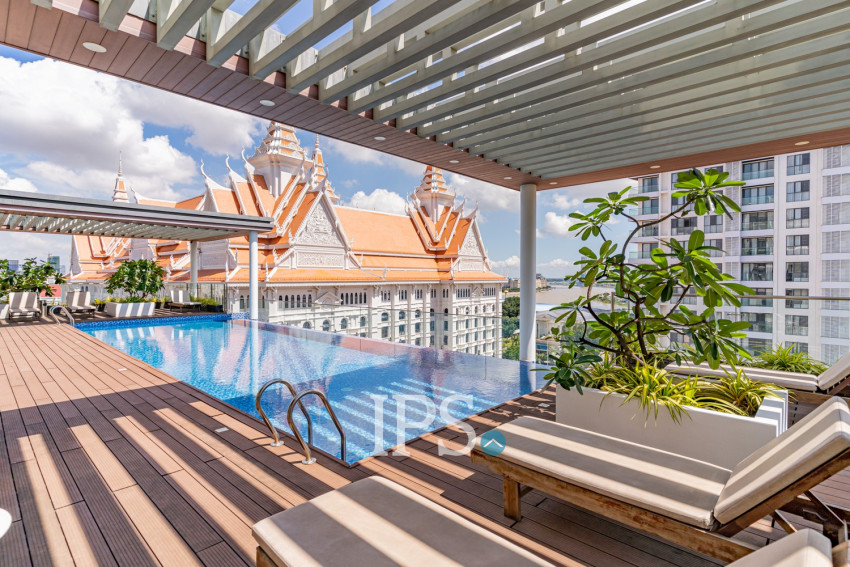 3 Bedroom Serviced Apartment For Rent - Tonle Bassac, Phnom Penh