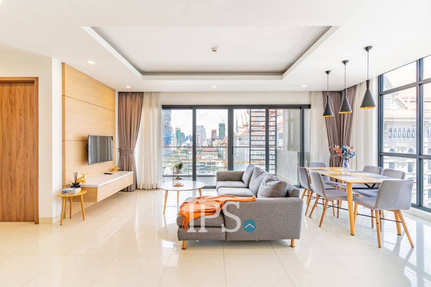 3 Bedroom Serviced Apartment For Rent - Tonle Bassac, Phnom Penh
