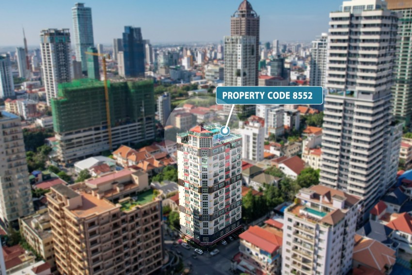 9th Floor 1 Bedroom Apartment  For Sale - Gold 1, BKK1, Phnom Penh