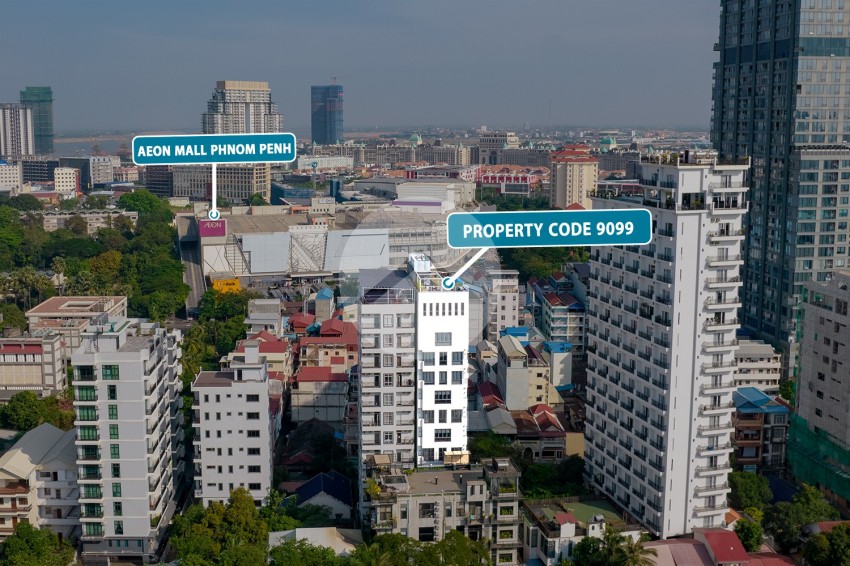 5th Floor Duplex 3 Bedroom Apartment For Sale - Habitat, Phnom Penh