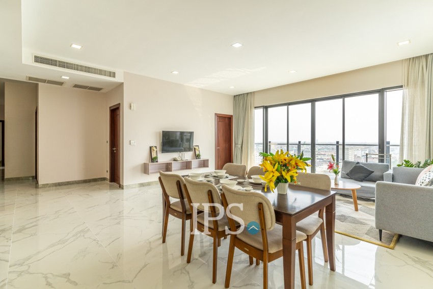 3 Bedroom Serviced Penthouse For Rent - Toul Svay Prey 2, Phnom Penh