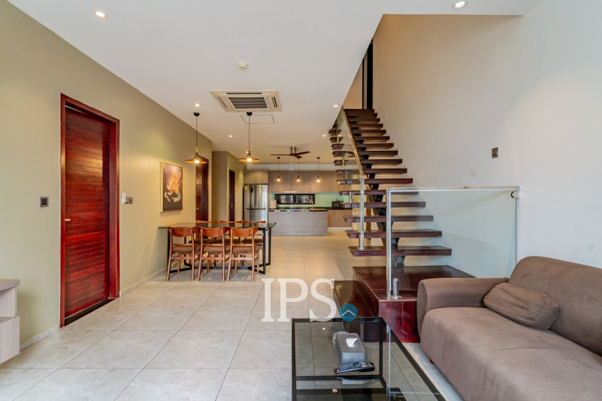 Duplex 4 Bedroom Serviced Penthouse For Rent - BKK2, Phnom Penh