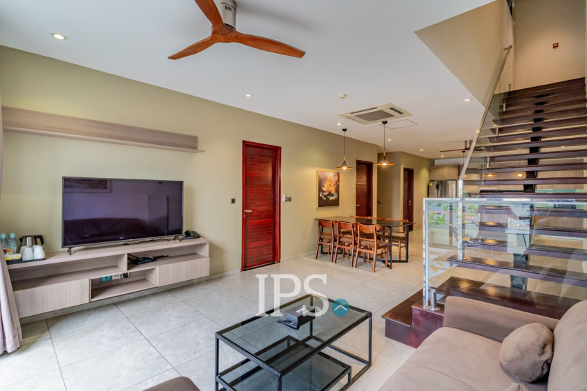 Duplex 4 Bedroom Serviced Penthouse For Rent - BKK2, Phnom Penh