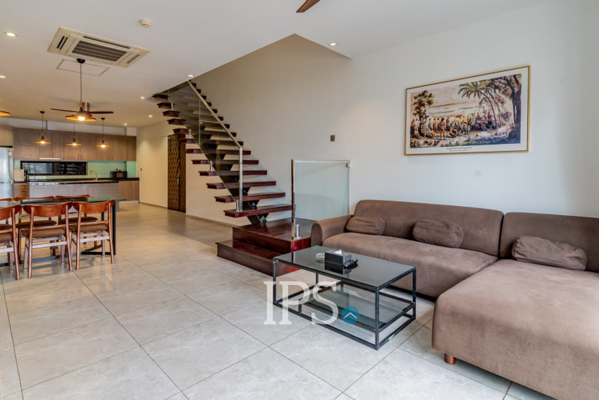 Duplex 4 Bedroom Serviced Penthouse For Rent - BKK2, Phnom Penh