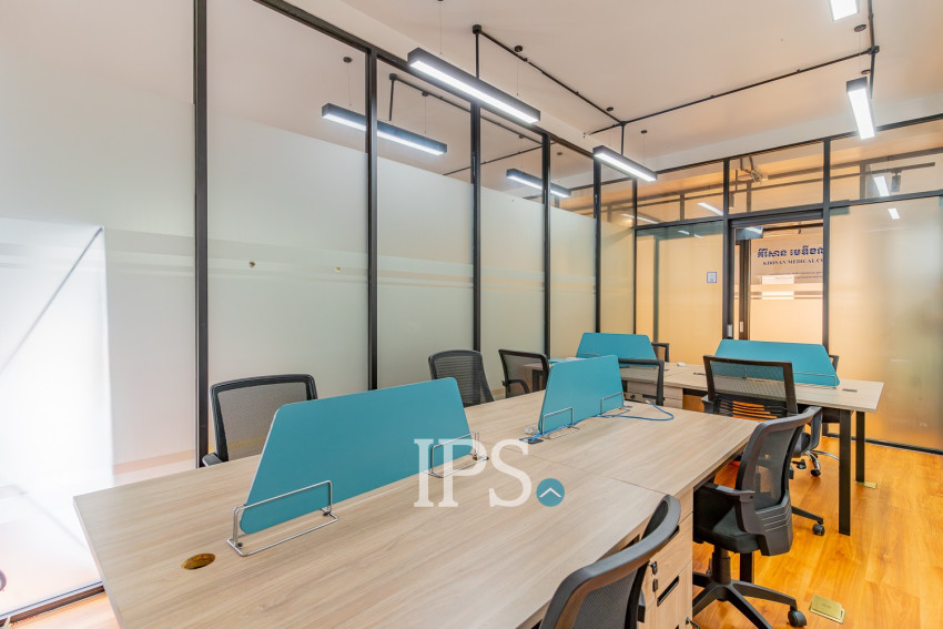 19 Sqm Serviced Office Space For Rent - BKK1, Phnom Penh