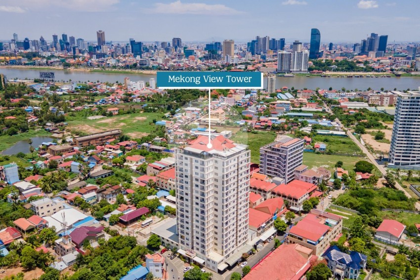 10th Floor 2 Bedroom For Sale - Mekong View Tower 1 - Chroy Chongvar, Phnom Penh