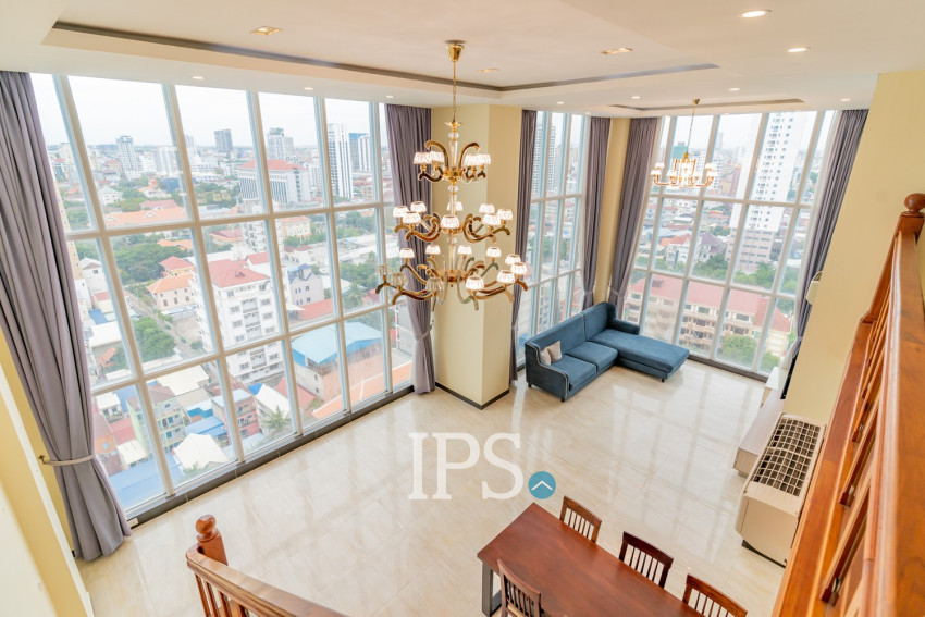 3 Bedroom Serviced Penthouse For Rent - Tonle Bassac, Phnom Penh