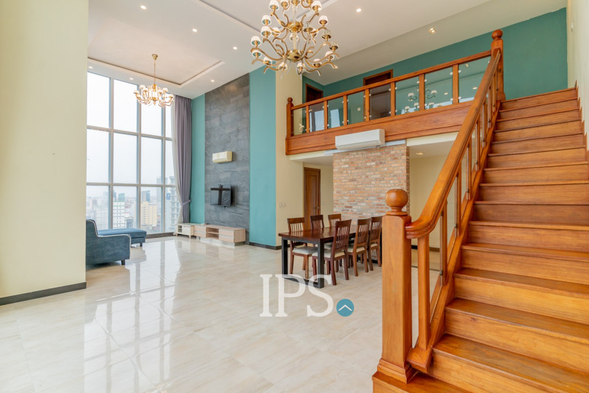 3 Bedroom Serviced Penthouse For Rent - Tonle Bassac, Phnom Penh