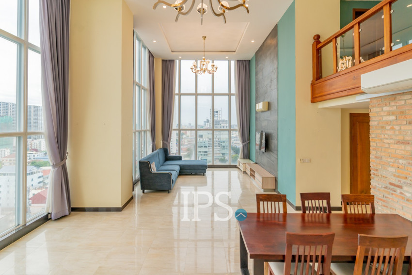 3 Bedroom Serviced Penthouse For Rent - Tonle Bassac, Phnom Penh