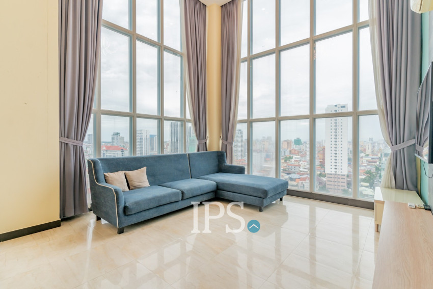 3 Bedroom Serviced Penthouse For Rent - Tonle Bassac, Phnom Penh