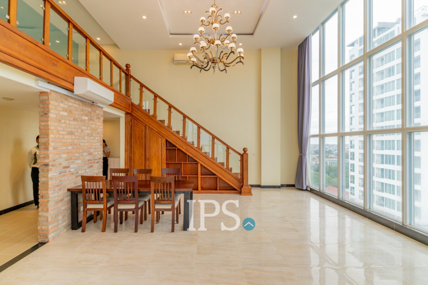 3 Bedroom Serviced Penthouse For Rent - Tonle Bassac, Phnom Penh