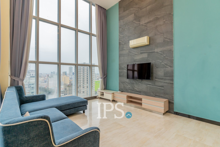 3 Bedroom Serviced Penthouse For Rent - Tonle Bassac, Phnom Penh