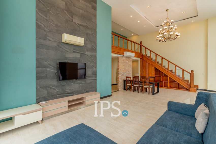 3 Bedroom Serviced Penthouse For Rent - Tonle Bassac, Phnom Penh
