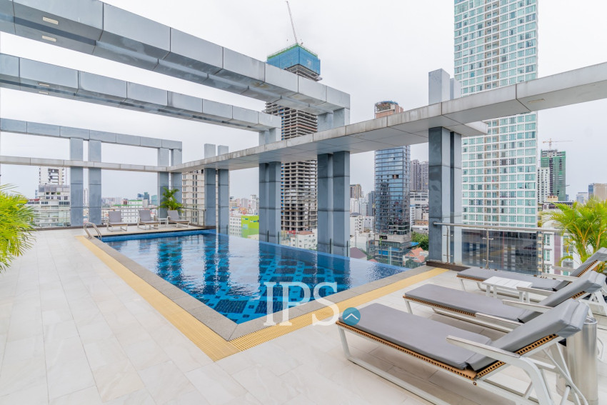 3 Bedroom Serviced Penthouse For Rent - Tonle Bassac, Phnom Penh