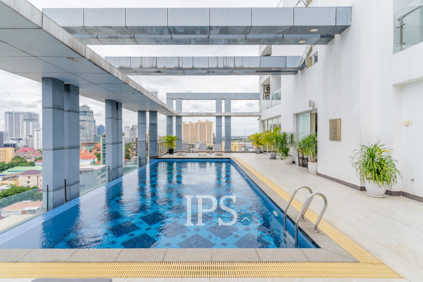 3 Bedroom Serviced Penthouse For Rent - Tonle Bassac, Phnom Penh