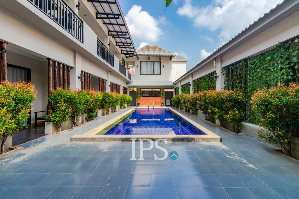 14-Bedroom Hotel with Swimming Pool for Rent – Sala Kamreuk, Siem Reap