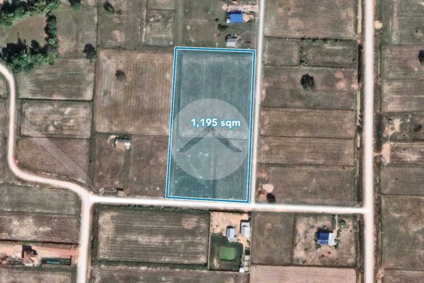 1195 sq.m. Land For Sale - Bakong District, Siem Reap