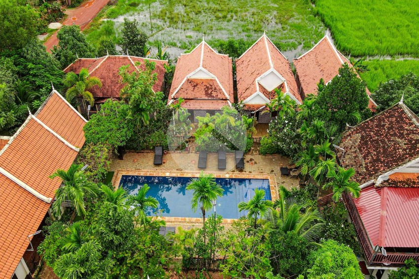 8 Bedroom Boutique For Rent - Svay Thom, Siem Reap