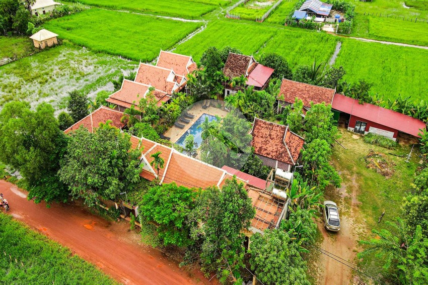 8 Bedroom Boutique For Rent - Svay Thom, Siem Reap